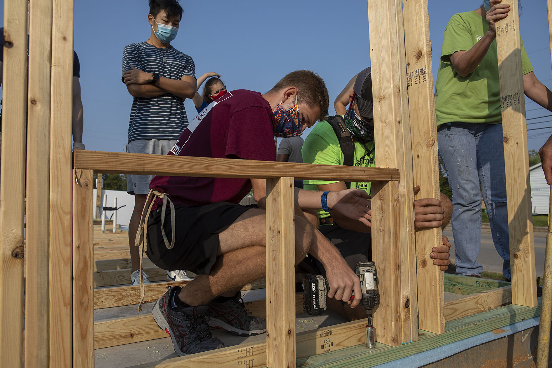 B/CS Habitat wall raising